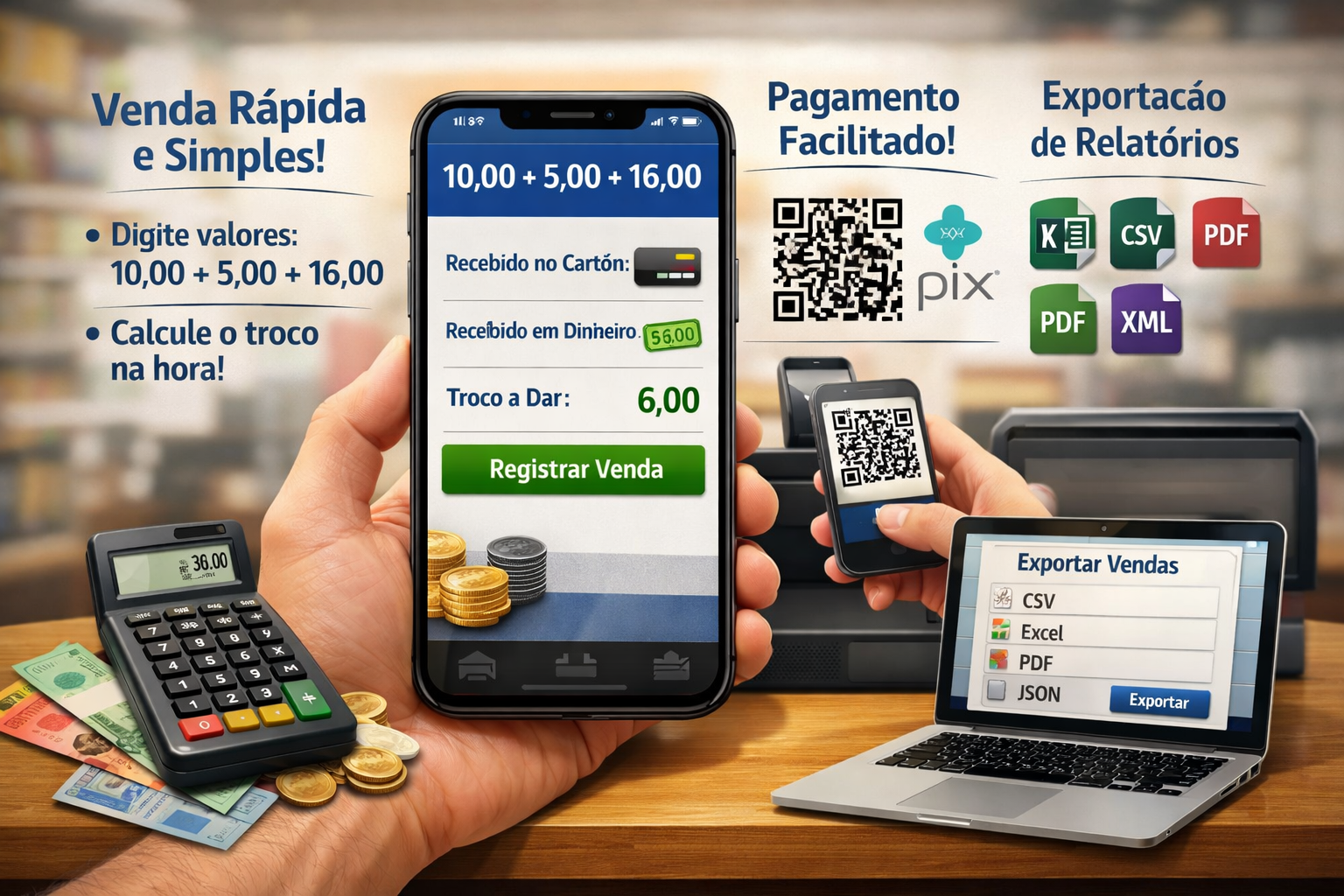 Segurança para vendas rápidas e emergências