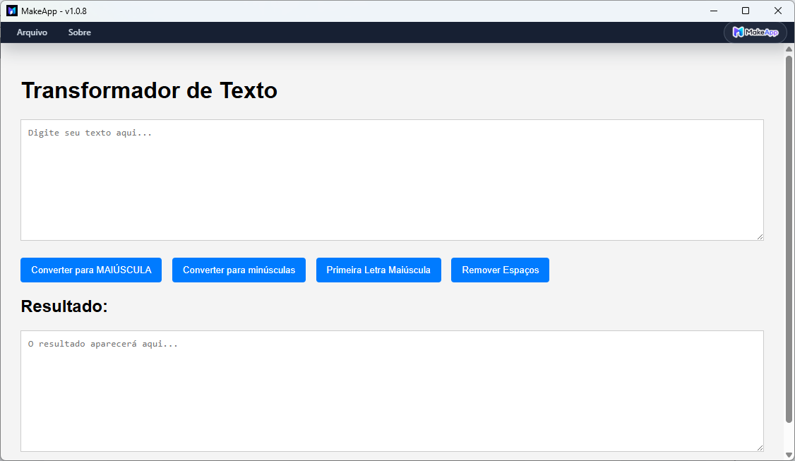 Exemplo de aplicativo criado com MakeApp 07